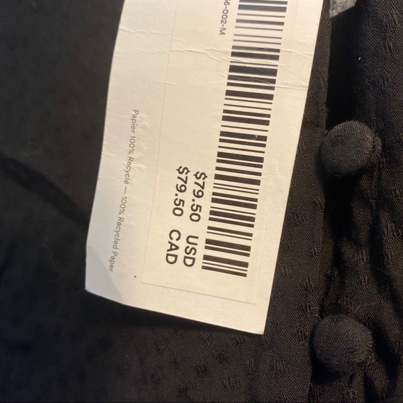 FRANK & OAK Button Down Top NWT - Picture 3 of 5